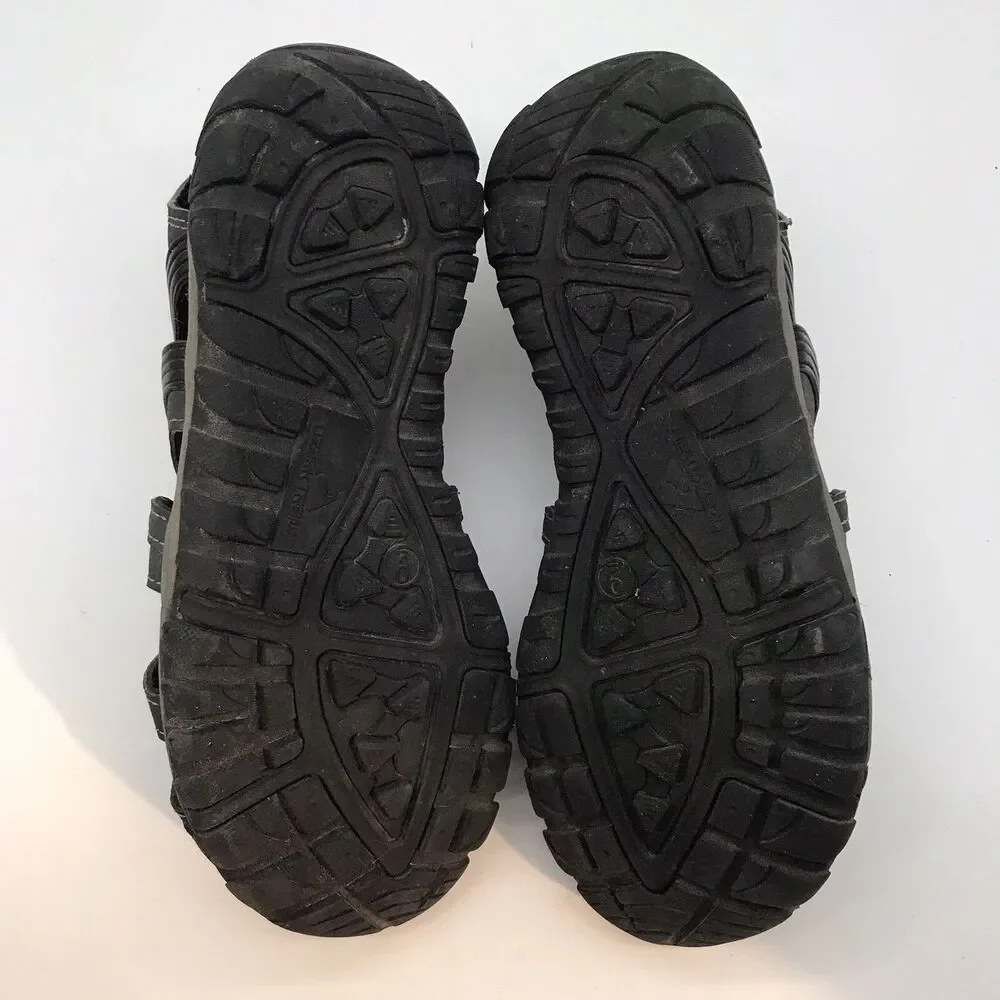 Ozark Trail Sport Sandals Men's 9 Blue Gray Bungee Slingback Hiking Water Shoes